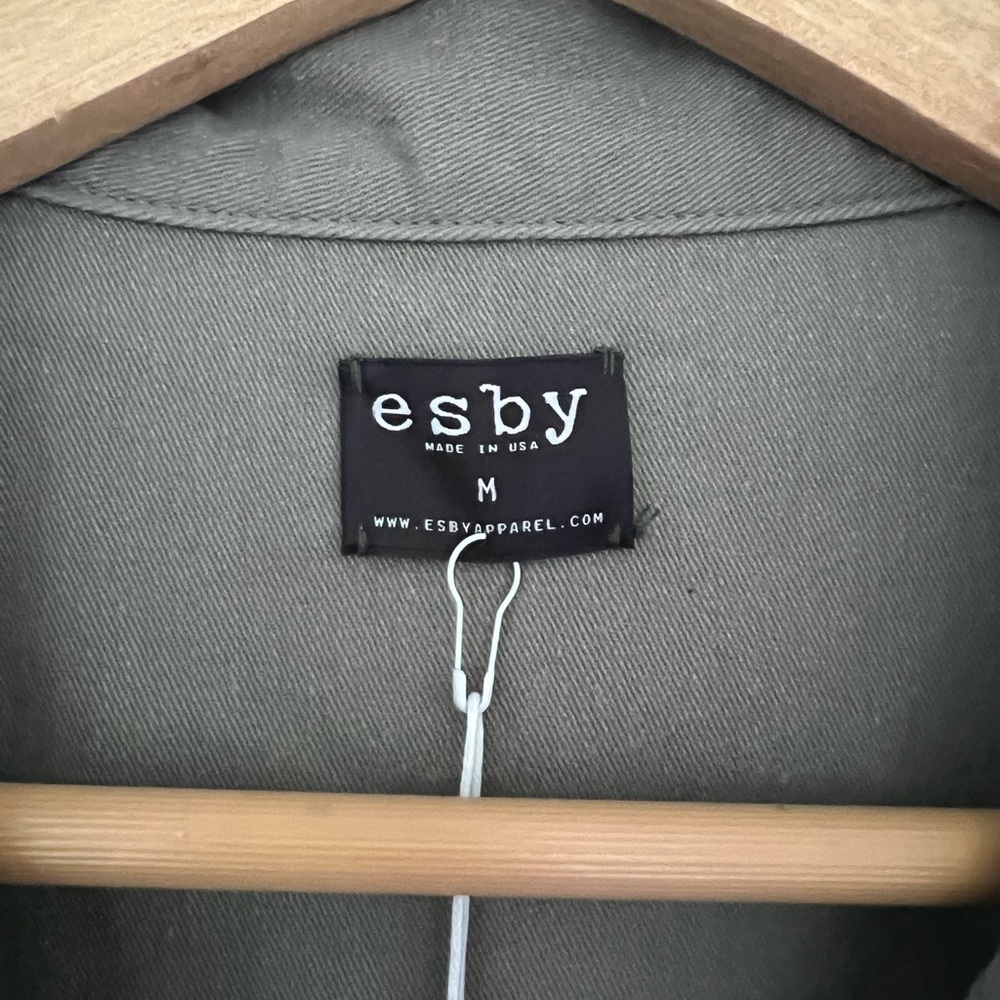 NWT esby apparel sammie jacket olive twill size M - Picture 4 of 10